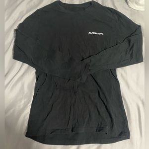 ALPHALETE Long Sleeve Tee with Back Graphic Design